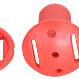 Maxbell 5x Trekking Tip Protectors for Mountain Climbing Walking Canes Accessories red