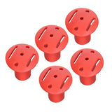 Maxbell 5x Trekking Tip Protectors for Mountain Climbing Walking Canes Accessories red
