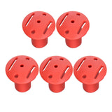 Maxbell 5x Trekking Tip Protectors for Mountain Climbing Walking Canes Accessories red