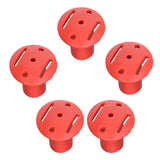 Maxbell 5x Trekking Tip Protectors for Mountain Climbing Walking Canes Accessories red