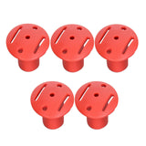 Maxbell 5x Trekking Tip Protectors for Mountain Climbing Walking Canes Accessories red