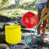 Maxbell Colorful Children's Fishing Net Extendable Retractable for Caterpillar
