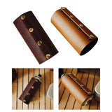 Maxbell Portable Gas Canister Cover Gas Cylinder Tank Cover for Camping Cooking Red Brown