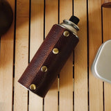 Maxbell Portable Gas Canister Cover Gas Cylinder Tank Cover for Camping Cooking Red Brown