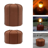 Maxbell PU Gas Canister Cover Gas Cylinder Tank Cover for Outdoor Camping Travel  8cmx10.8cm