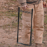 Maxbell Collapsible Trash Can Stand Support Garbage Bag Holder for Picnic Black