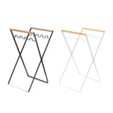 Maxbell Collapsible Trash Can Stand Support Garbage Bag Holder for Picnic Black