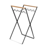 Maxbell Collapsible Trash Can Stand Support Garbage Bag Holder for Picnic Black