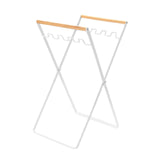 Maxbell Collapsible Trash Can Stand Support Garbage Bag Holder for Picnic White