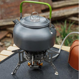 Maxbell Foldable Camping Gas Stove Windproof with Adapter for Camping Cooking Hiking Black Adapter