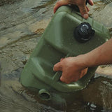 Maxbell Water Container Easy Cleaning Canister Water Tank for Barbecue Camping Green 10L