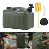 Maxbell Water Container Easy Cleaning Canister Water Tank for Barbecue Camping Green 10L