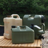 Maxbell Water Container Easy Cleaning Canister Water Tank for Barbecue Camping Green 10L
