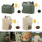 Maxbell Water Container Easy Cleaning Canister Water Tank for Barbecue Camping Green 10L