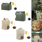 Maxbell Water Container Easy Cleaning Canister Water Tank for Barbecue Camping Green 10L