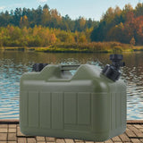 Maxbell Water Container Easy Cleaning Canister Water Tank for Barbecue Camping Green 10L