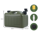 Maxbell Water Container Easy Cleaning Canister Water Tank for Barbecue Camping Green 10L
