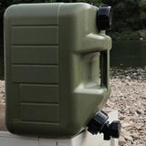 Maxbell Water Container Easy Cleaning Canister Water Tank for Barbecue Camping Green 10L