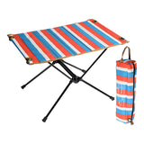 Maxbell Foldable Camping Table Detachable with Storage Bag Portable Desk for Garden Red Blue