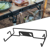 Maxbell Stainless Steel Camping Desk Side Hanger Shelves 1Pcs for Picnic RV Travel S 30.5cm x 15cm 5cm