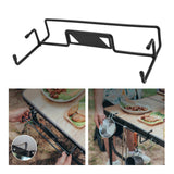 Maxbell Stainless Steel Camping Desk Side Hanger Shelves 1Pcs for Picnic RV Travel S 30.5cm x 15cm 5cm