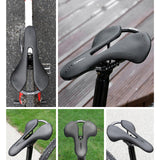 Maxbell Universal Mountain Bike Seat Carbon fiber Bikes PU Leather