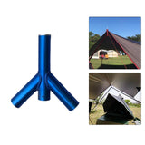 Maxbell Aluminum Alloy Camping Tent Tarp Poles Canopy Awning Rod Backpacking Hiking Blue