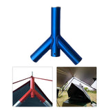 Maxbell Aluminum Alloy Camping Tent Tarp Poles Canopy Awning Rod Backpacking Hiking Blue