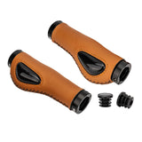 Maxbell MTB Bike Handlebar Grips Shock Absorbing for Bicycle Mountain Road Bike Brown