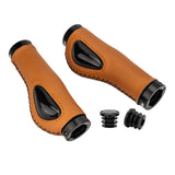 Maxbell MTB Bike Handlebar Grips Shock Absorbing for Bicycle Mountain Road Bike Brown
