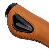 Maxbell MTB Bike Handlebar Grips Shock Absorbing for Bicycle Mountain Road Bike Brown