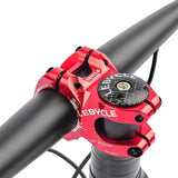 Maxbell Bike Short Stem Mountain Road Bicycle 28.6mm 1-1/8 31.8mm Handlebar Stem Red