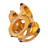 Maxbell Bike Short Stem Mountain Road Bicycle 28.6mm 1-1/8 31.8mm Handlebar Stem Gold
