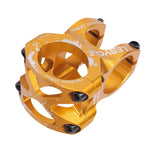 Maxbell Bike Short Stem Mountain Road Bicycle 28.6mm 1-1/8 31.8mm Handlebar Stem Gold