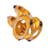 Maxbell Bike Short Stem Mountain Road Bicycle 28.6mm 1-1/8 31.8mm Handlebar Stem Gold