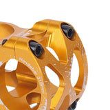 Maxbell Bike Short Stem Mountain Road Bicycle 28.6mm 1-1/8 31.8mm Handlebar Stem Gold
