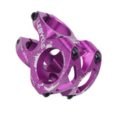 Maxbell Bike Short Stem Mountain Road Bicycle 28.6mm 1-1/8 31.8mm Handlebar Stem Purple