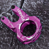 Maxbell Bike Short Stem Mountain Road Bicycle 28.6mm 1-1/8 31.8mm Handlebar Stem Purple