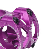Maxbell Bike Short Stem Mountain Road Bicycle 28.6mm 1-1/8 31.8mm Handlebar Stem Purple