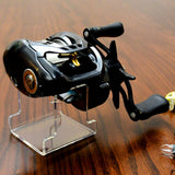 Maxbell Fishing Reel Display Stand Organizing Rack Acrylic Accs Solid Portable A