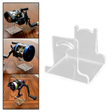Maxbell Fishing Reel Display Stand Organizing Rack Acrylic Accs Solid Portable A