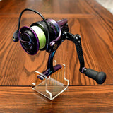 Maxbell Fishing Reel Display Stand Organizing Rack Acrylic Accs Solid Portable B