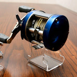 Maxbell Fishing Reel Display Stand Organizing Rack Acrylic Accs Solid Portable B