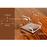 Maxbell Fishing Reel Display Stand Organizing Rack Acrylic Accs Solid Portable B