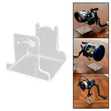 Maxbell Fishing Reel Display Stand Organizing Rack Acrylic Accs Solid Portable B