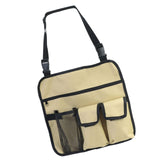 Maxbell Outdoor Beach Chair Armrest Bag Heavy Duty Oxford Fabric Pockets Khaki