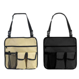 Maxbell Outdoor Beach Chair Armrest Bag Heavy Duty Oxford Fabric Pockets Khaki