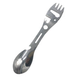 Maxbell Multifunctional Spork Spoon Wrench Portable for Camping Traveling Silver
