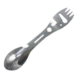 Maxbell Multifunctional Spork Spoon Wrench Portable for Camping Traveling Silver