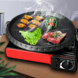 Maxbell Portable Frying Pan Griddle Non Stick Grill Pan Steak Barbecue Grilling